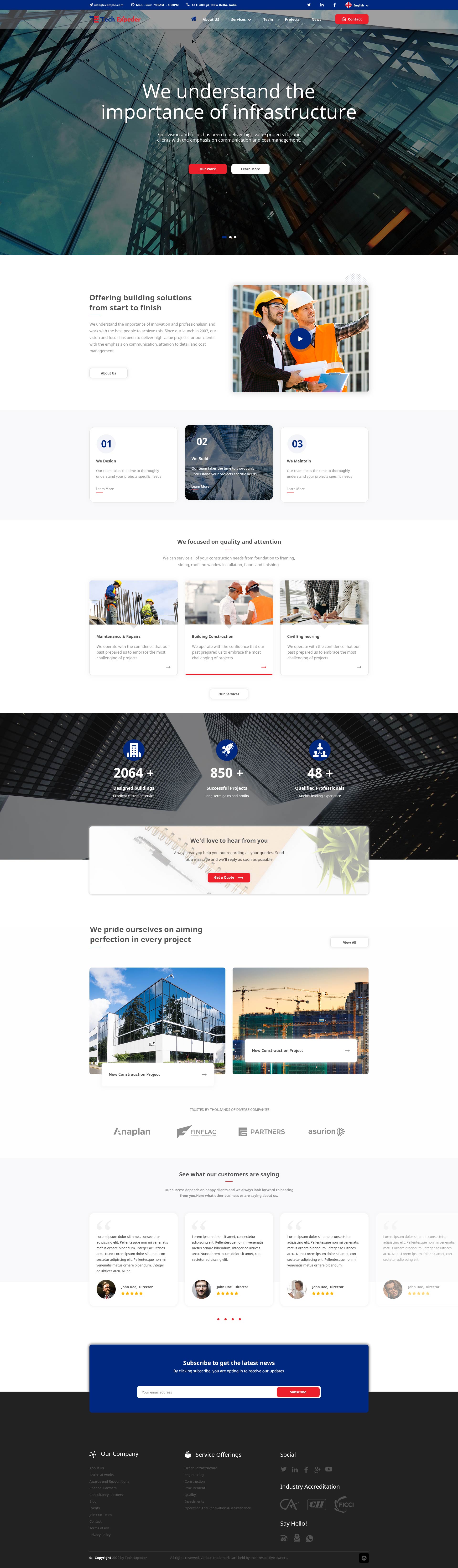 Techexpeder – Creative Digital Agency Portfolio PSD Template.