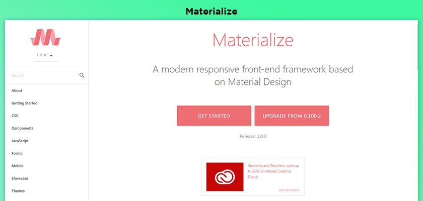 Materialize-Responsive-Web-Design-Framework
