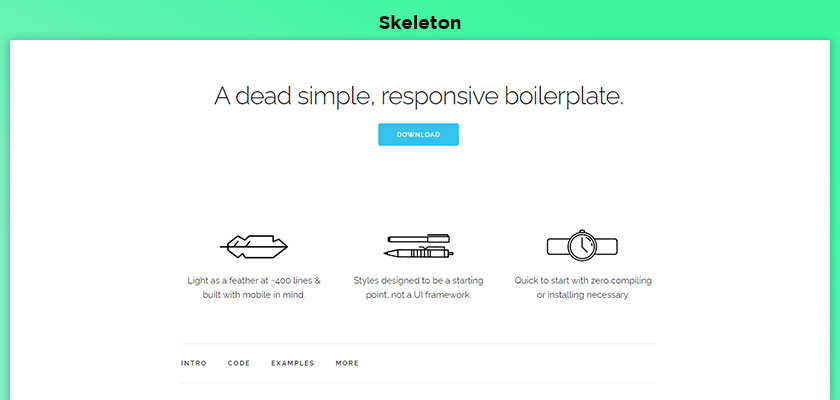 Skeleton-Responsive-Framework