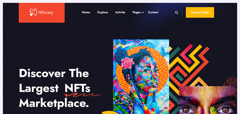 Nftcrazy-NFT-Marketplace-HTML-Template