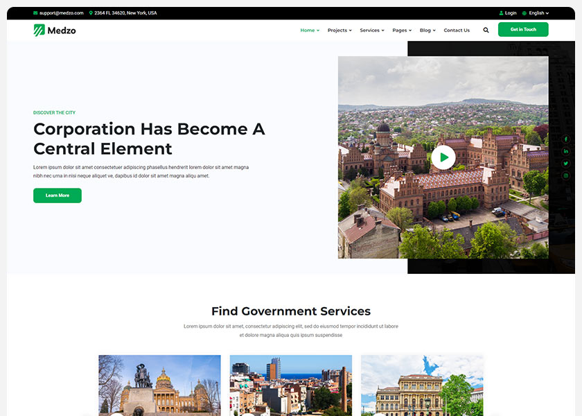 Medzo-Municipal-Government-Services-HTML-Template