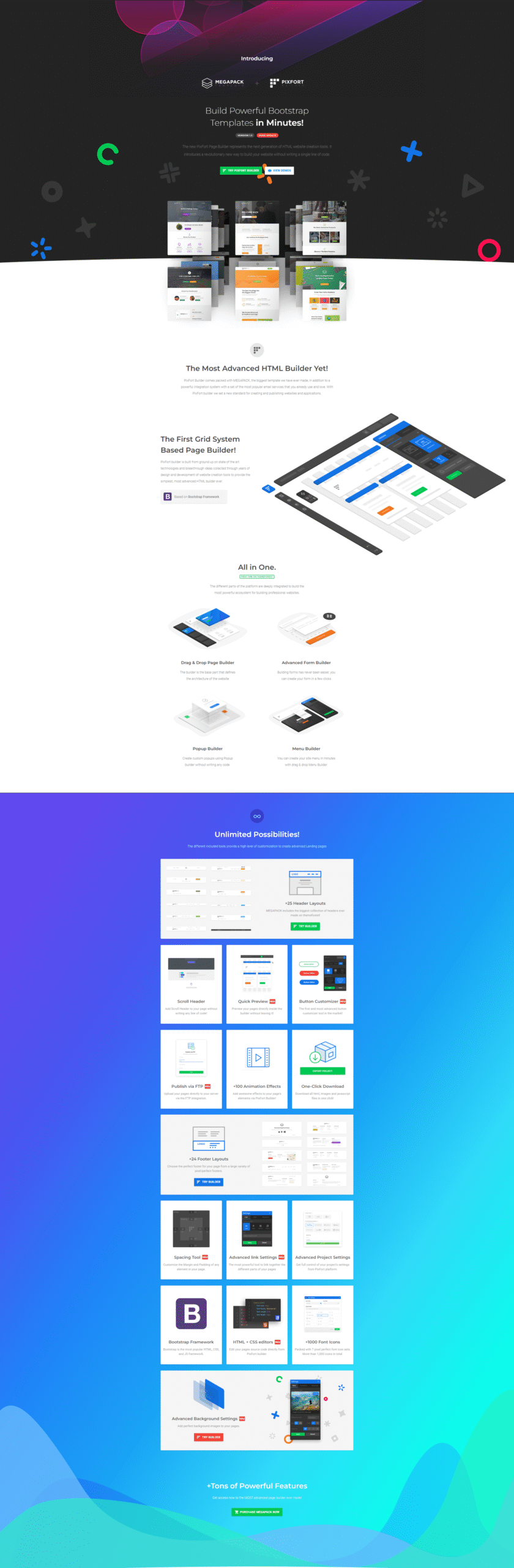 MEGAPACK – Marketing HTML Landing Pages Pack