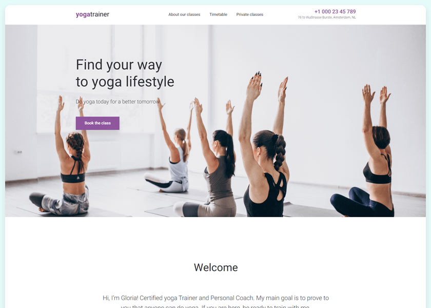 Gloria-Miles-Innovative-and-Fashionable-Yoga-WordPress-Theme