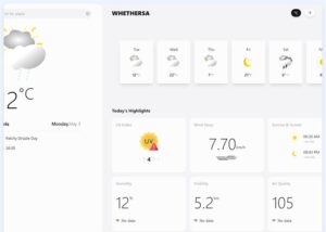 Weather website themes and Templates free download
