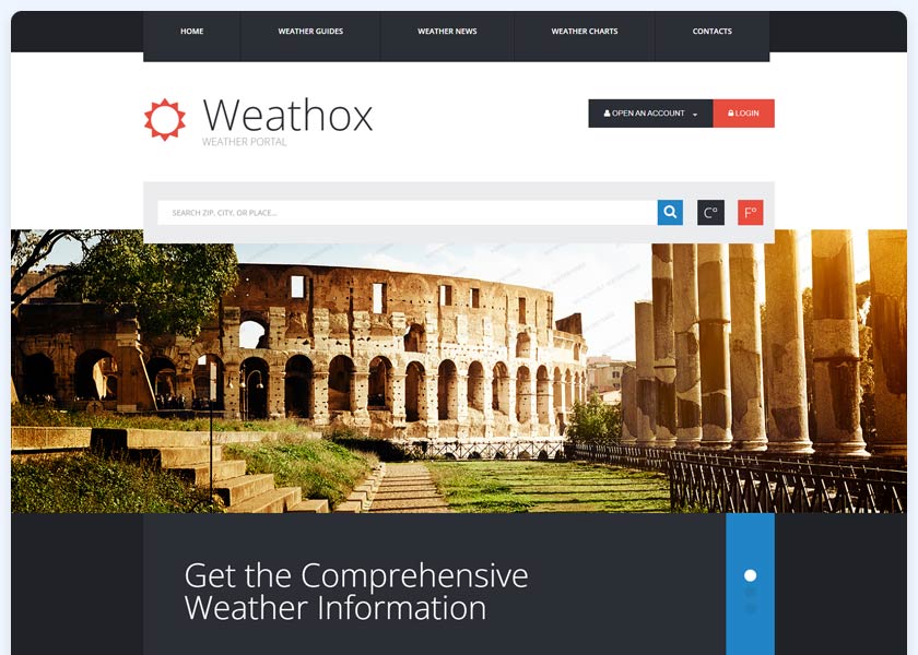 Weathox-Weather-Forecast-Website-Template