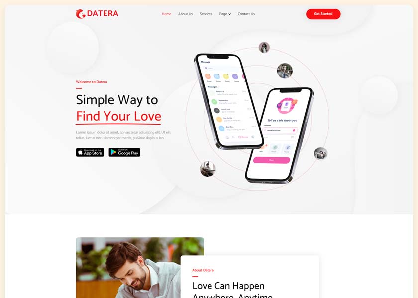 Datera-Online-Dating-Mobile-App-Landing-Elementor-Template-Kit