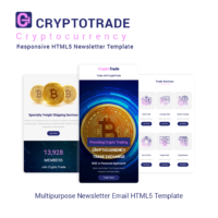 CryptoTrade - Cryptocurrency Responsive HTML5 Newsletter Template