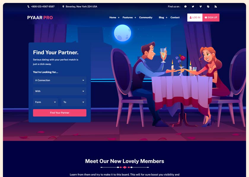 PyaarPro-Dating-and-Community-Website-Template