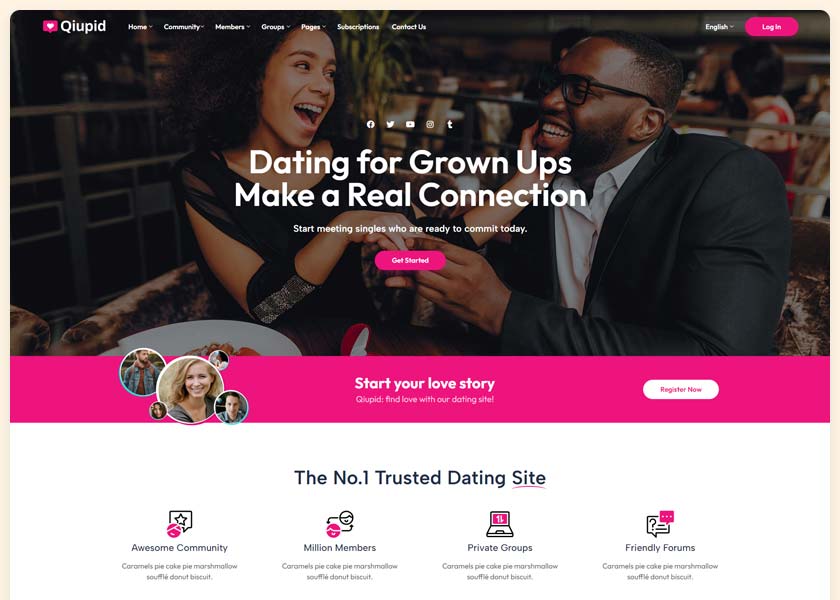 Qiupid-WordPress-Dating-Theme