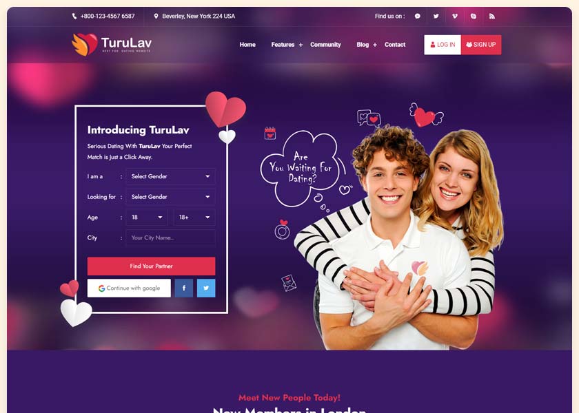 TuruLav-Dating-Social-Network-React-Js-Template