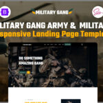 Army & Military Responsive Landing Page Template