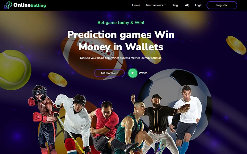 Online Betting Bootstrap Website Template