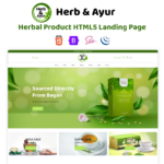 Herb-Ayur - Herbal Product Landing Page