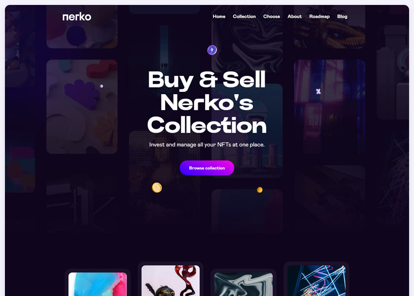 Nerko-NFT-Portfolio-WordPress-Theme