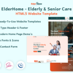 ElderHome – Elderly & Senior Care HTML5 Website Template