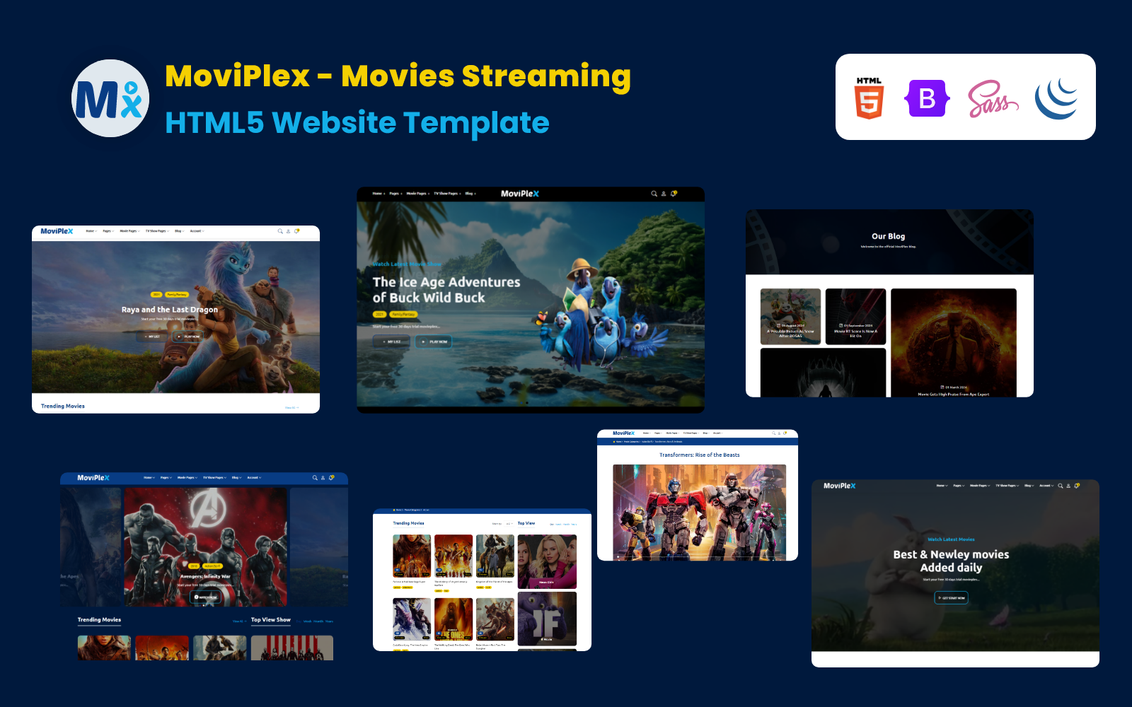 MoviPlex – Movies Streaming HTML5 Website Template