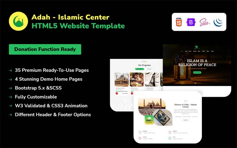 Adah-Islamic-Center-HTML5-Website