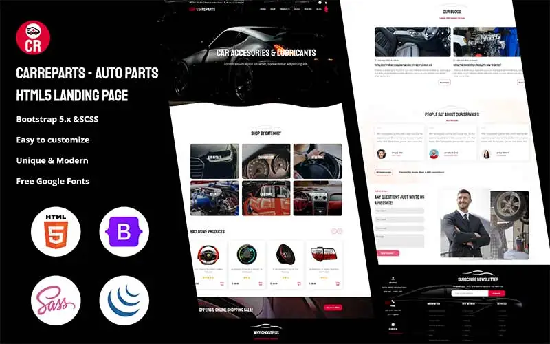 CarReparts-Auto-Parts-HTML5-Landing-Page