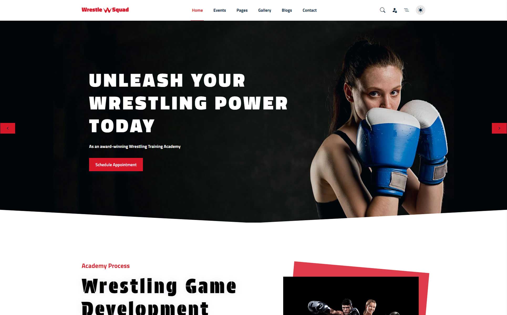 Wrestle Squad - Wrestling Sports HTML5 Website Template