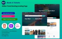 Book A Tickets – Airline Ticket Booking Landing Page