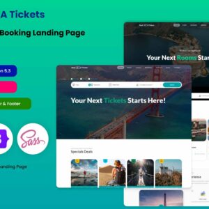 Book A Tickets – Airline Ticket Booking Landing Page