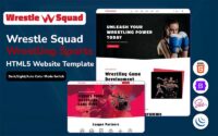 Wrestle Squad - Wrestling Sports Website Template