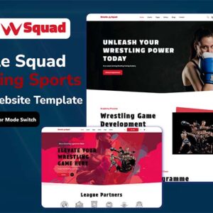 Wrestle Squad - Wrestling Sports Website Template