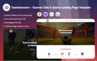 TeamScoccer's - Scoccer Club & Sports Landing Page Template