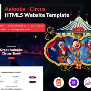 Aajooba - Circus Website Template