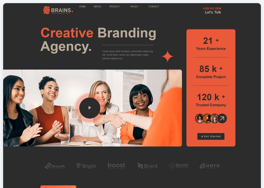 Brains-Creative-Branding-Agency-Elementor-Template-Kit