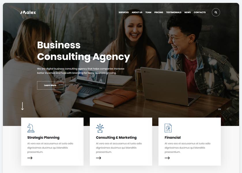 Malex-Business-Consulting-Agency-WordPress-Theme