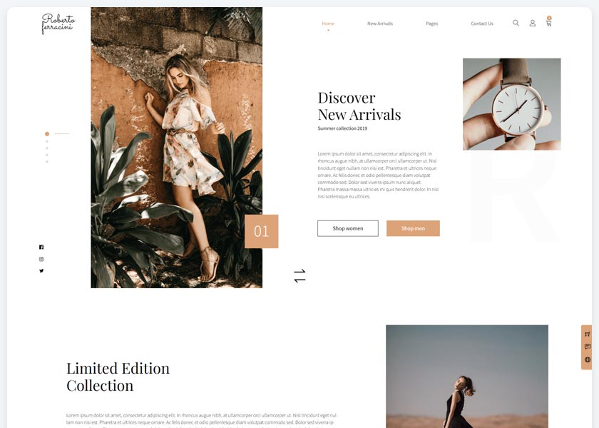 Roberto-Ferracini-Fashion-and-Clothing-Shop-Template