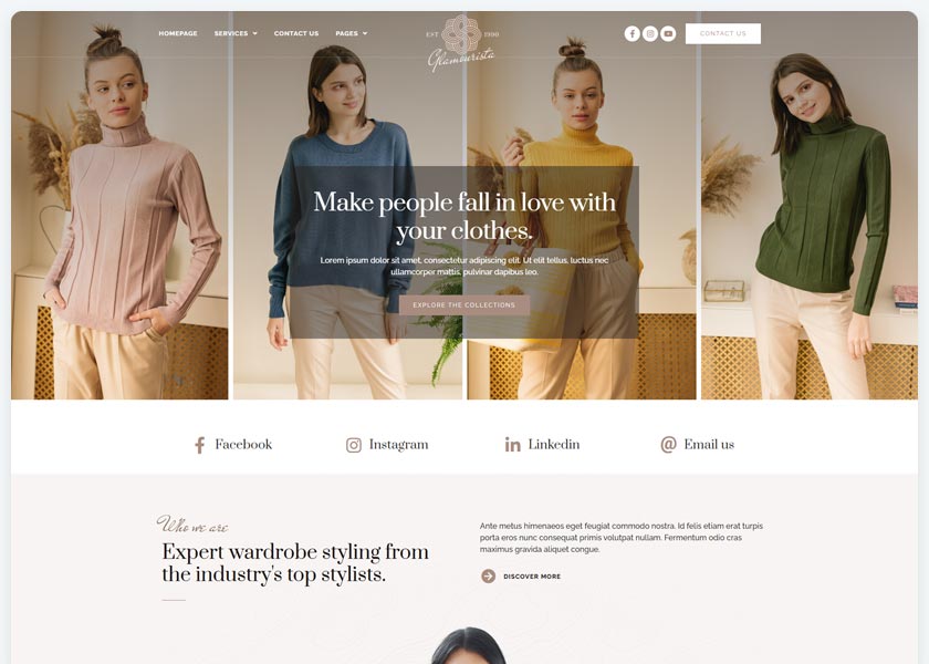 Glamourista-Fashion-Designer-Elementor-Template-Kit