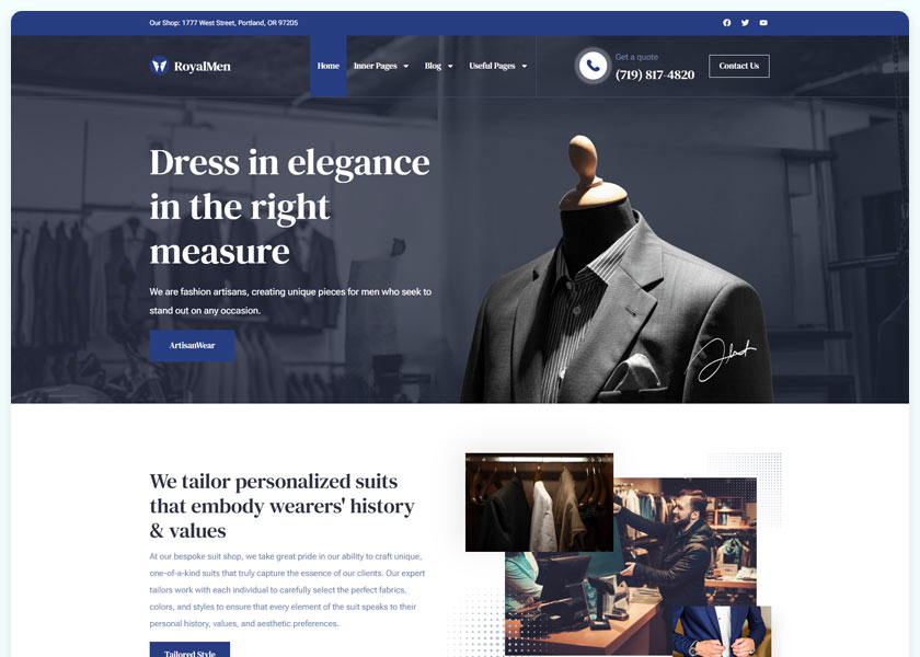 RoyalMen-Tailored-Suits-Elementor-Pro-Template-Kit