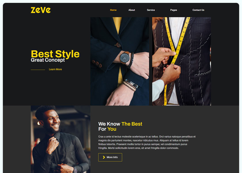 Zeve-Tailor-Service-Elementor-Template-Kit
