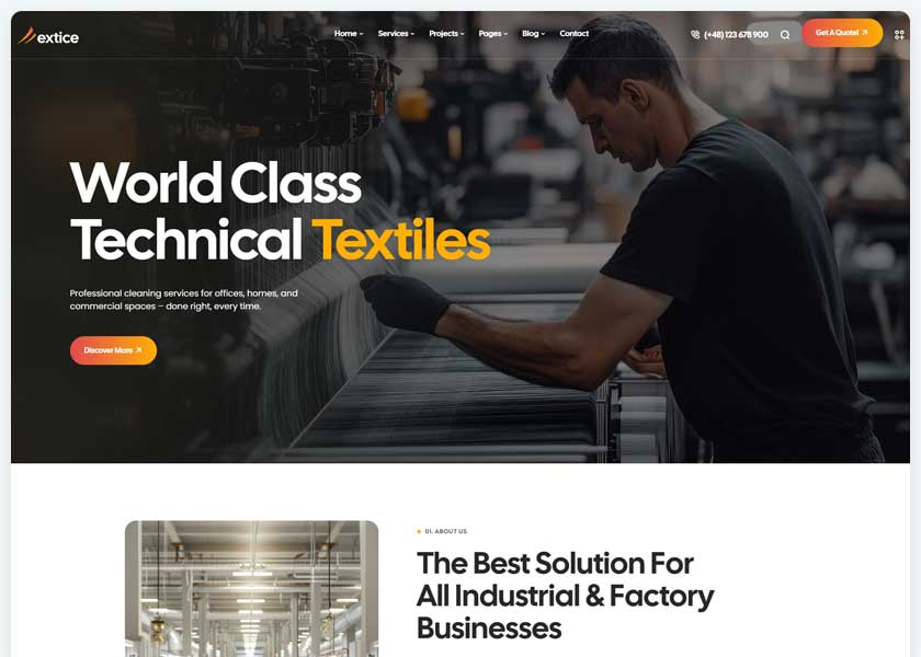 Extice---Textile-Industry-WordPress-Theme