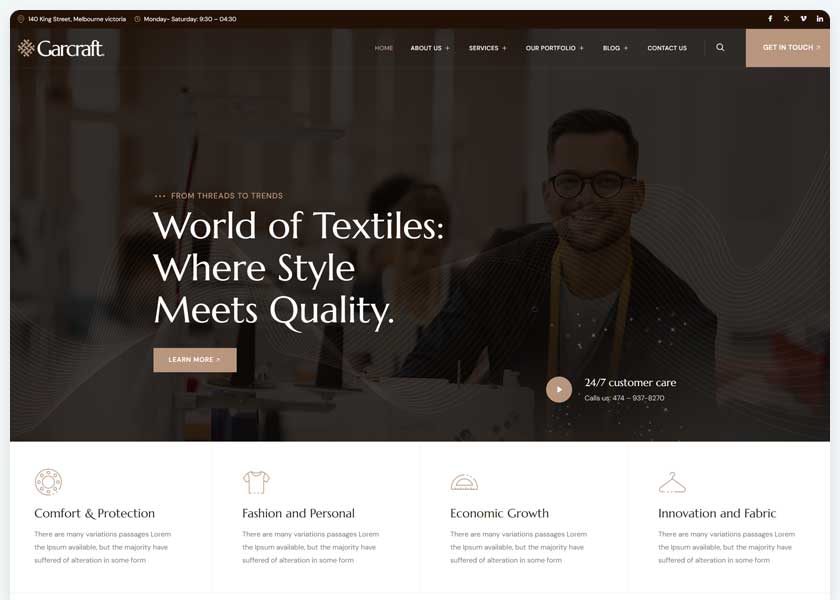 Garcraft---Textile--Garment-Industry-Elementor-Template-Kit
