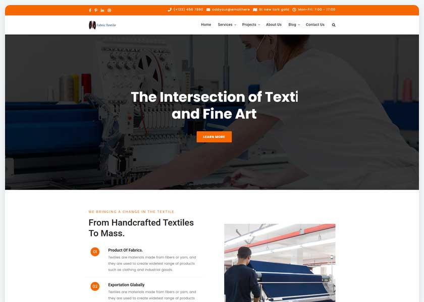 Textile-Fabric-Industry-Html-Template