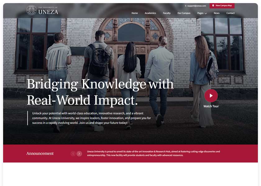 Uneza---College-and-University-FSE-WordPress-Theme