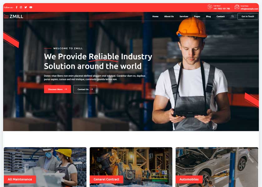 Zmill---Factory-and-Textile-industrial-HTML-Template