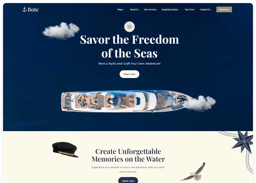 Bote---Yacht-Rental-&-Boat-Service-WordPress-Theme