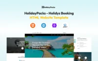 Holiday Packs HTML Website