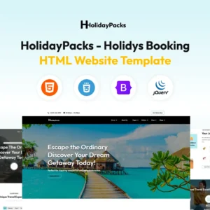 Holiday Packs HTML Website