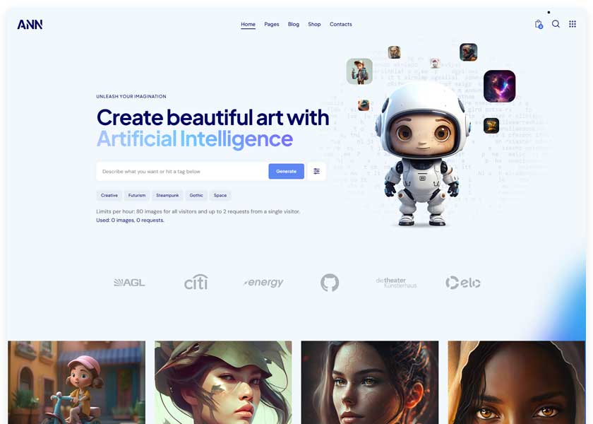 AI-ANN---AI-Generator-&-AI-Agency-WordPress-Theme