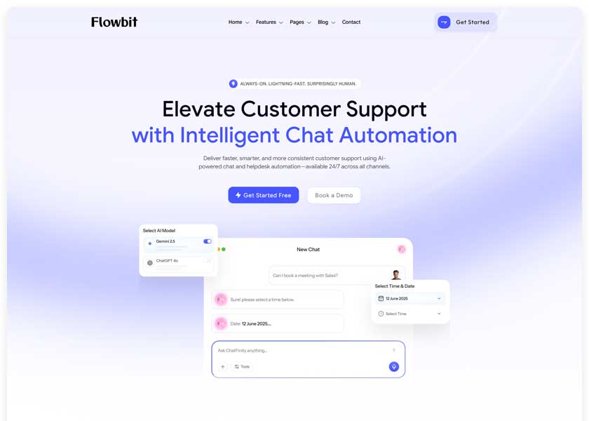 Flowbit-SaaS--AI-Startup-HTML-Template