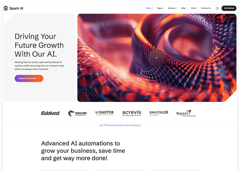 Spark-AI---AI-Agency-&-Technology-WordPress-Theme